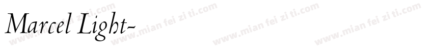 Marcel Light字体转换